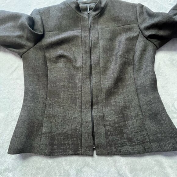 Holt Renfrew Collection Grey 100% Wool Fitted Business Suit Blazer Jacket - Picture 6 of 16